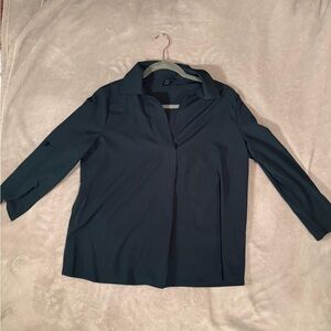 Chic Dark Green Women's Blouse